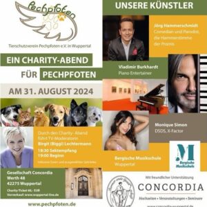 Charity Gala Pechpfoten Tierschutz Wuppertal Concordia