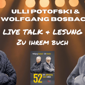 Ulli Potofski Wolfgang Bosbach Wuppertal Concordia Live Lesung Talk zu ihrem Buch 52 ein Jahrgang zwei Leben