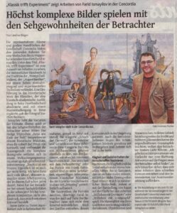 WZ Artikel Ausstellung Maler Farid Ismayilov Concordia Wuppertal April 2025