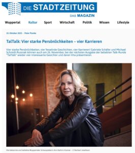 taltalk vier starke persönlichkeiten vier karrieren artikel taltalk 13 die stadtzeitung wuppertal 10.10.2025
