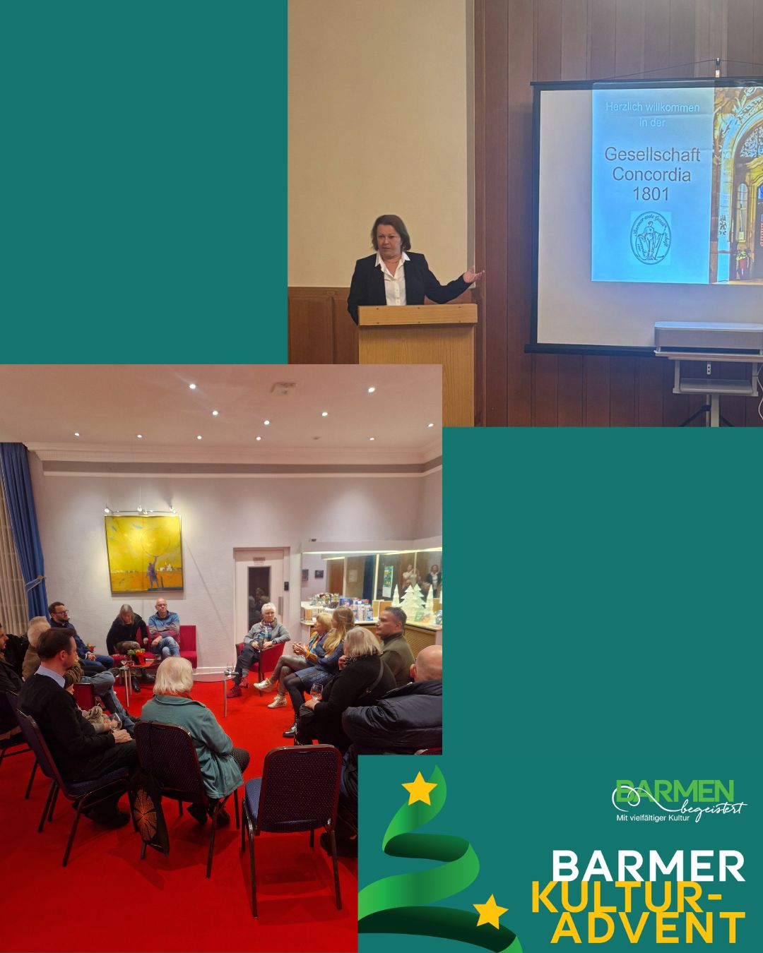 barmer kulturadvent 12.12.2025 künstlergespräch renate massmann führung vortrag concordia wuppertal