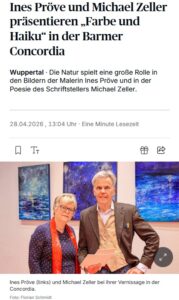wz artikel ines präve michael zeller vernissage farbe und haiku 28.04.2026